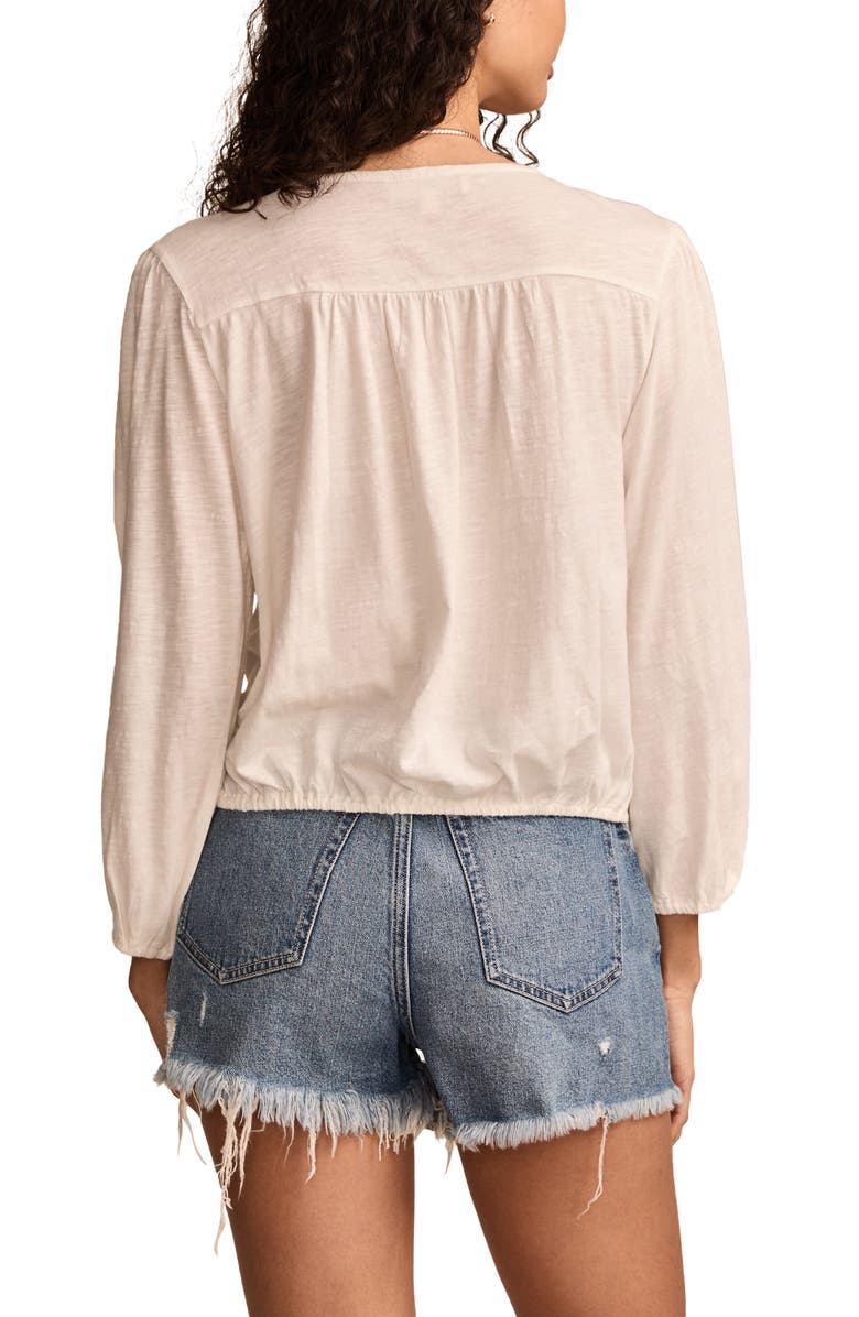 Lucky Brand Eyelet Crop Top, Alternate, color, 
