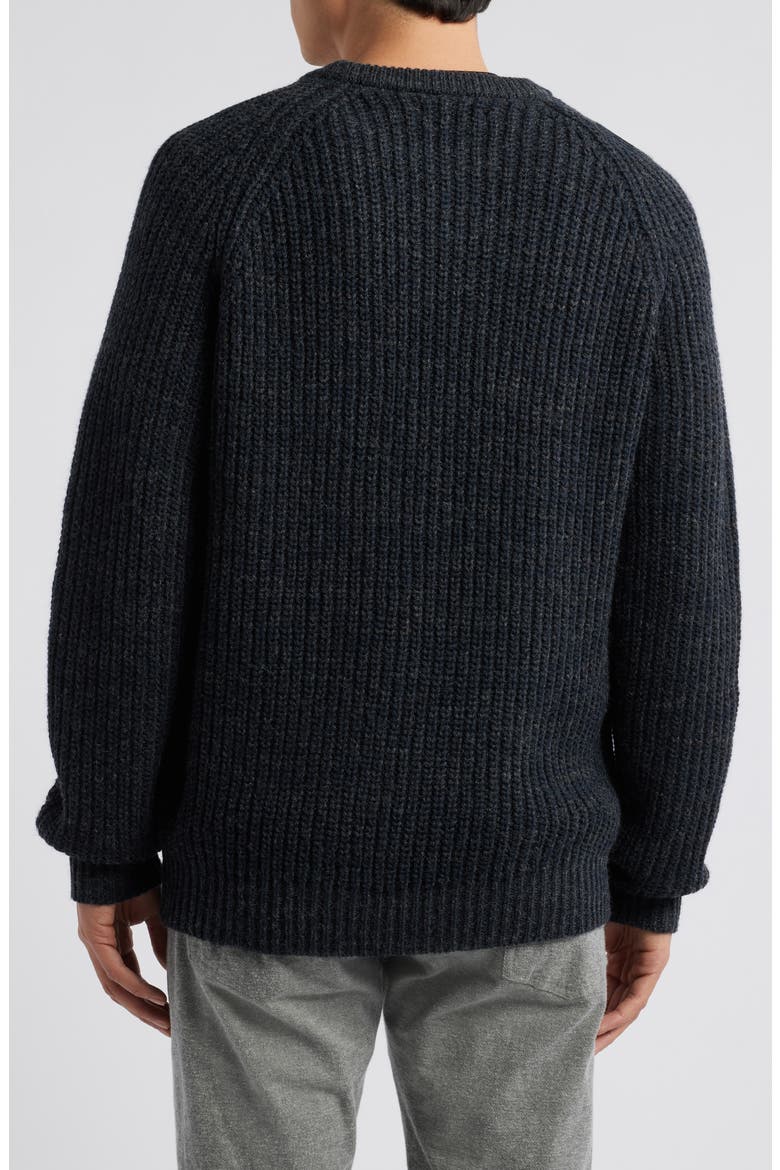 Ribbed Crewneck Sweater, Alternate, color, 01-CHARCOAL MEL