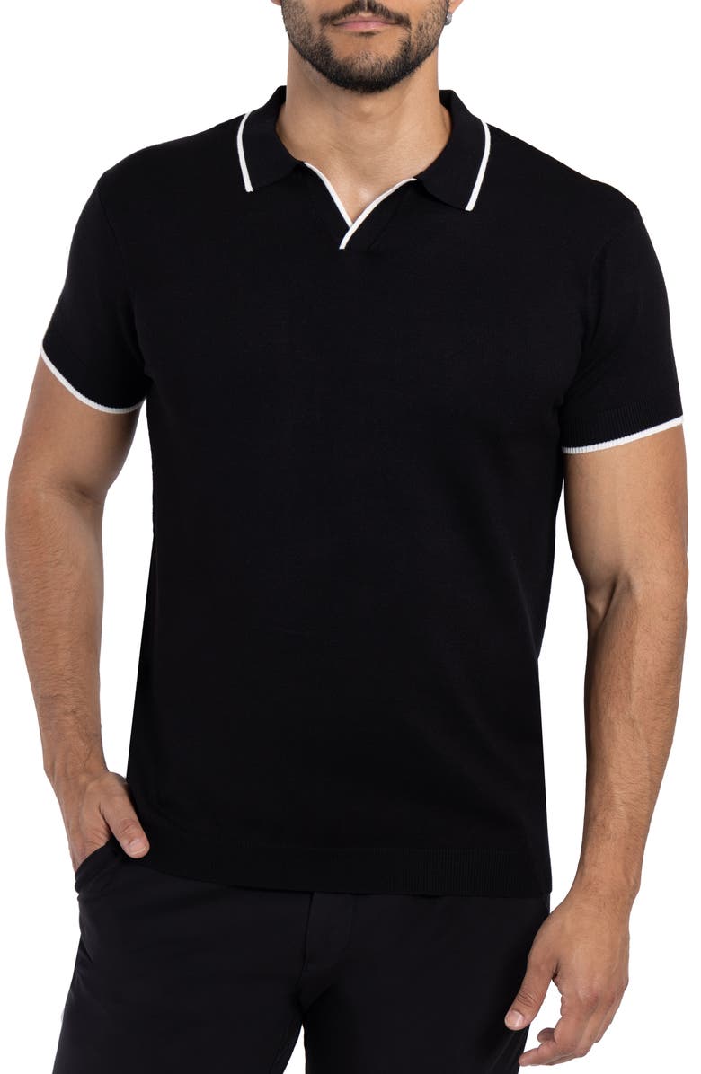 XRAY V-Neck Polo Sweater, Main, color, Black
