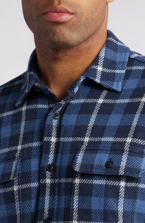 Faherty Legend Sweater Shirt Blue Winds Plaid