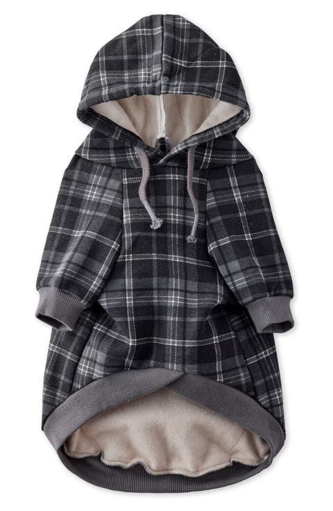 Rocky II Plaid Organic Cotton Blend Dog Hoodie