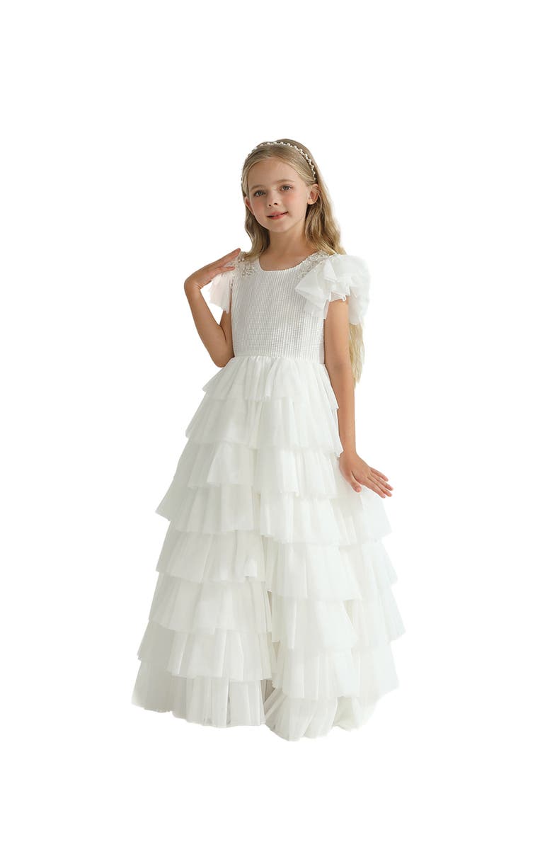 Tulleen Abbyfield Dress, Alternate, color, White
