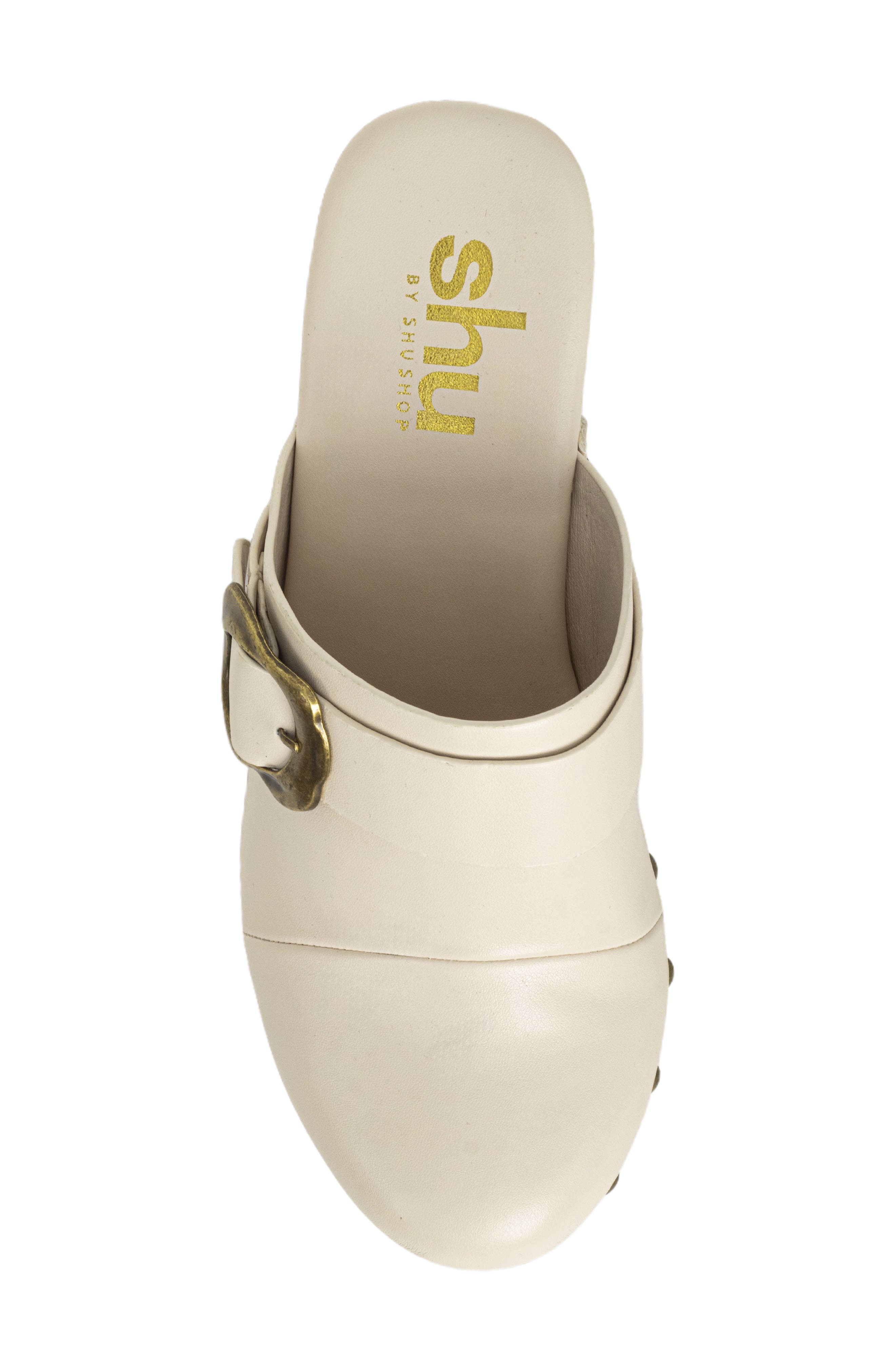Lucy Platform Clog, Alternate, color, BONE