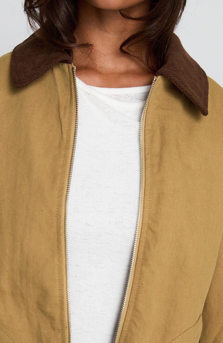 Princess Polly Chesterbrook Cotton Canvas Jacket, Alternate, color, Brown