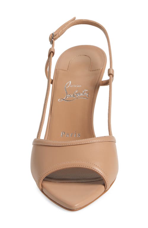 Christian Louboutin Miss Z Open Toe Slingback Sandal In Blush