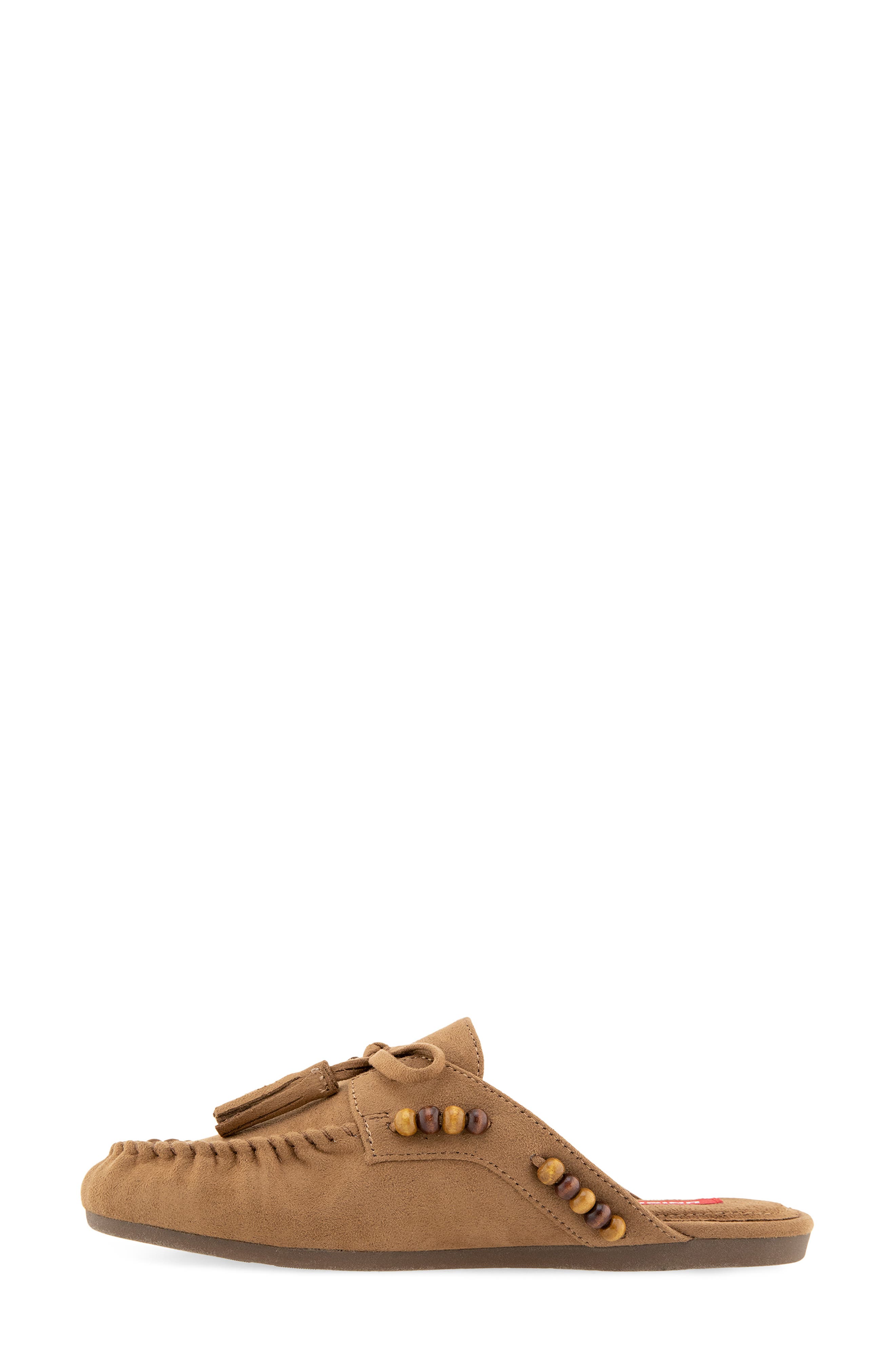 Tacoma Faux Suede Tassel Mule, Alternate, color, LIGHT BROWN