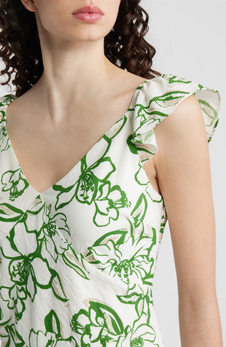 Sam Edelman Petal Sketch Maxi Dress, Alternate, color, Clover