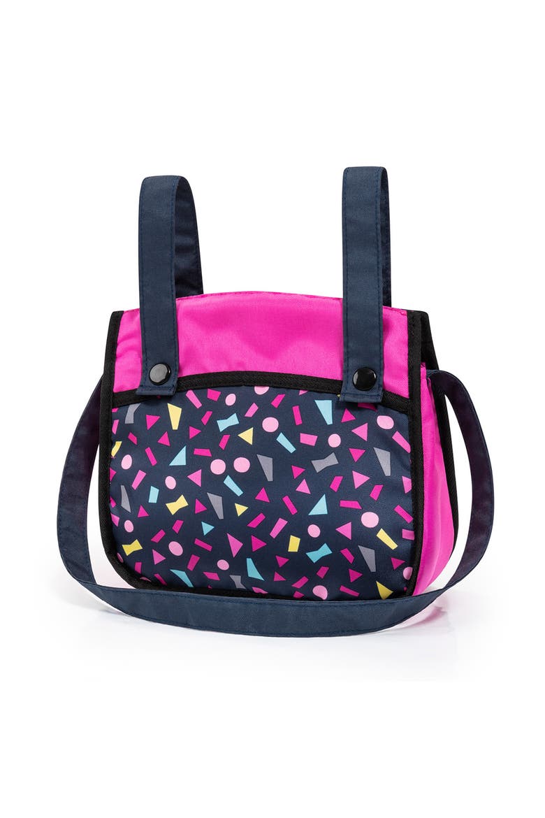 Pram Xeo Shapes Navy & Pink Matching Handbag,Dolls To 20", 3+, Alternate, color, Multicolored