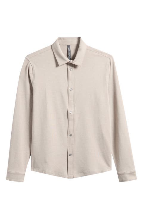 Ponto Knit Button-Up Shirt