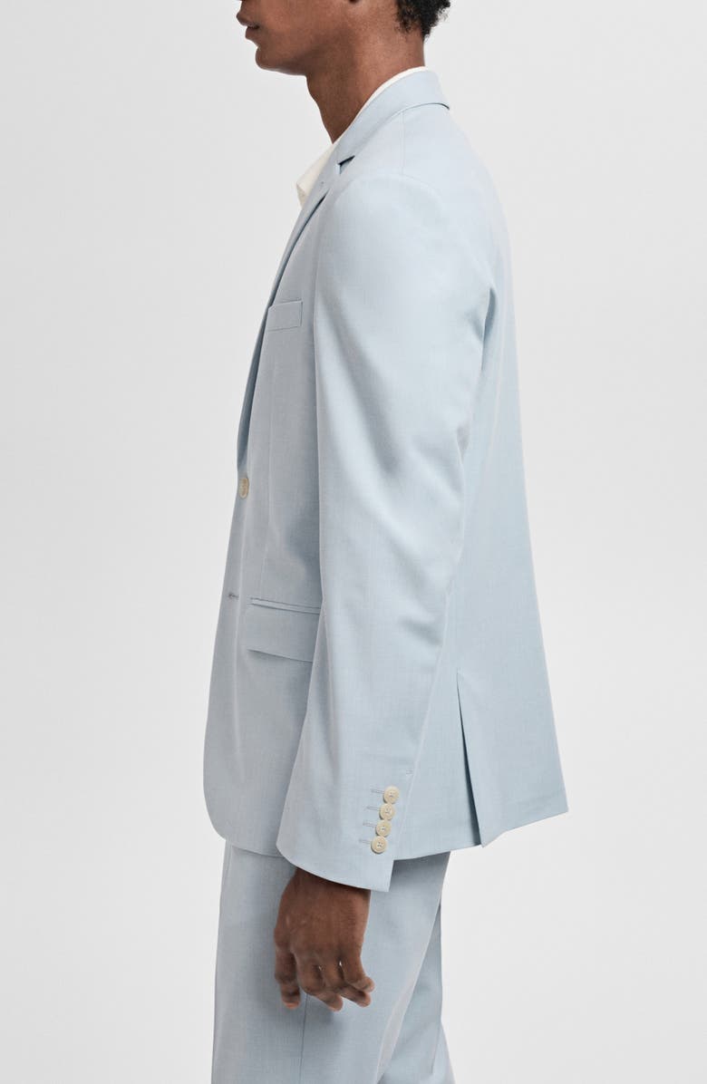 MANGO Slim Fit Suit Sport Coat, Alternate, color, Sky Blue