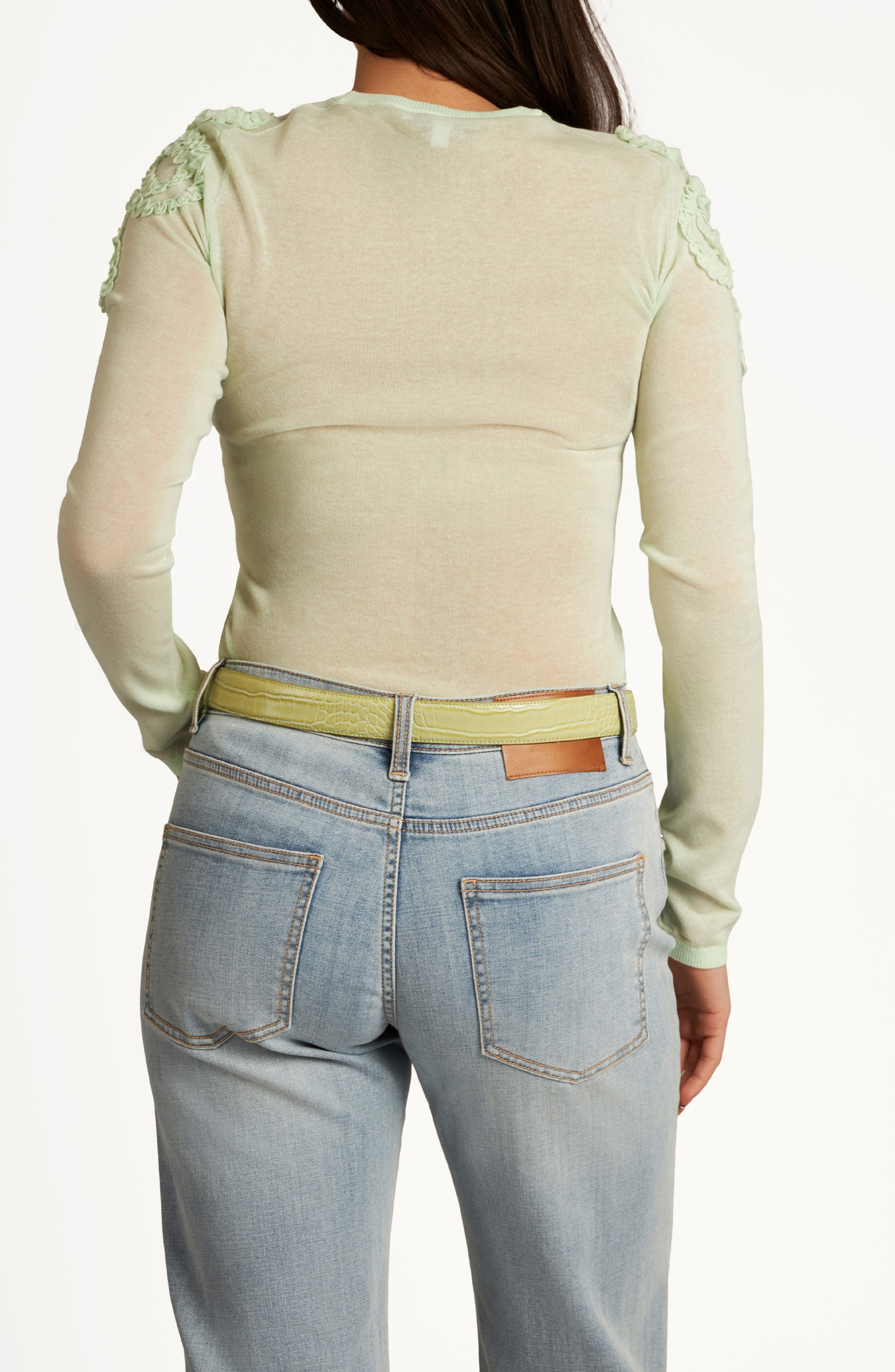 Ruffle Trim Sweater - image 4