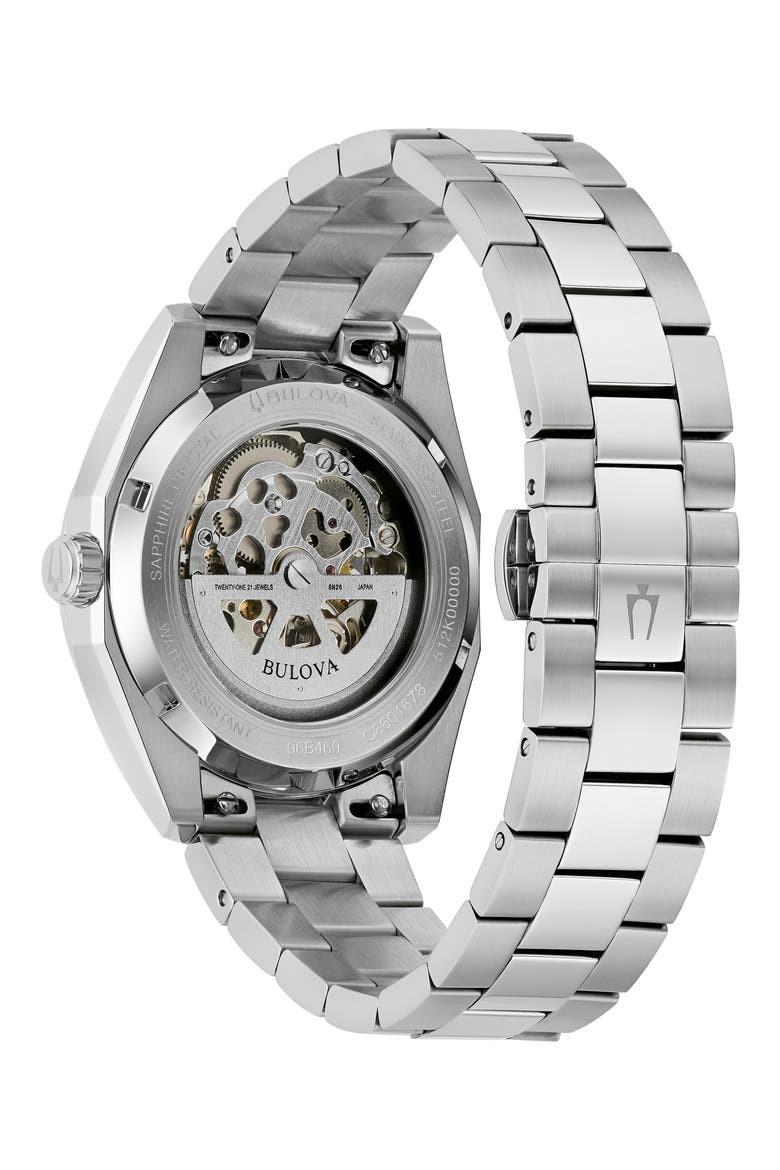 Surveyor Automatic Bracelet Watch, 39mm, Alternate, color, SILVER-TONE