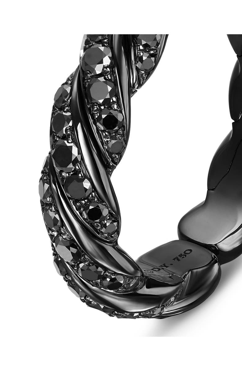 David Yurman Sculpted Cable Flex Band Ring, Alternate, color, 18K Wg Black Rhodium