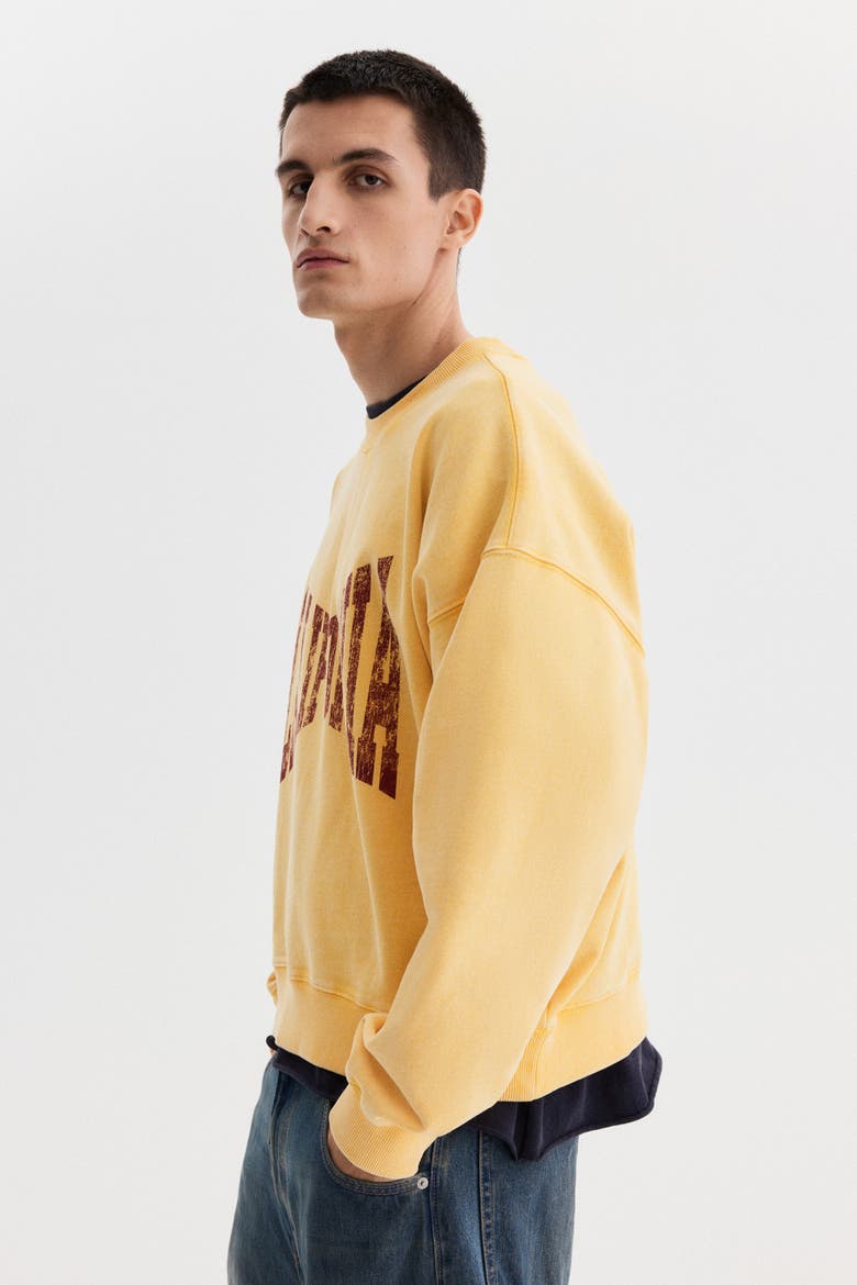 Oversized Fit Sweatshirt, Alternate, color, Light orange/California
