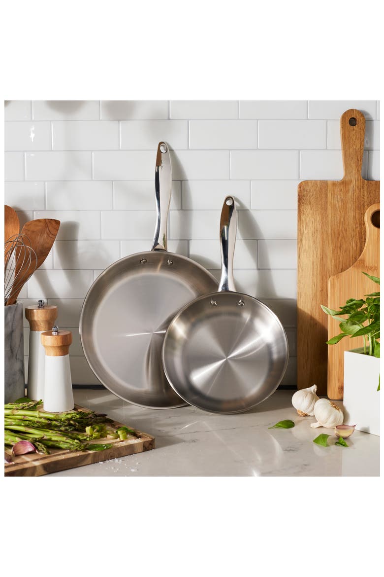 Aragon 2-Piece Stainless Steel Sauce Pan Set, Alternate, color, SILVER