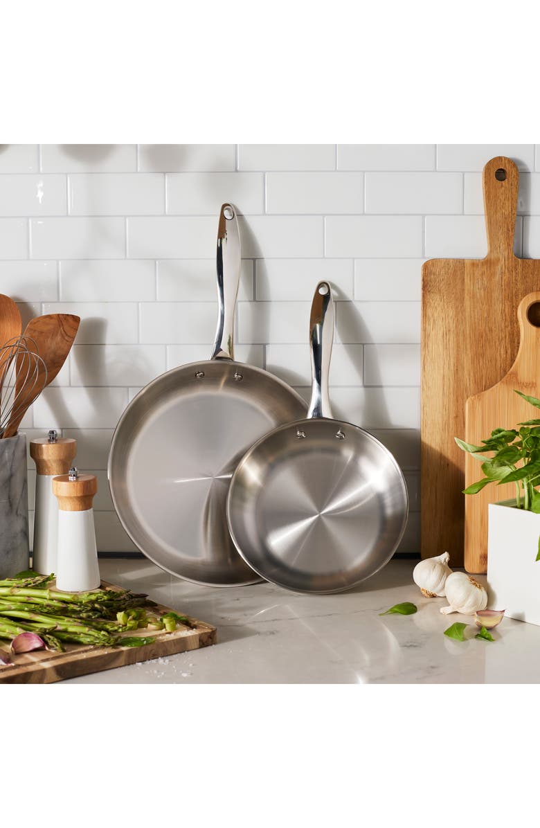 HENCKELS CUTLERY Aragon 2-Piece Stainless Steel Sauce Pan Set, Alternate, color, Silver