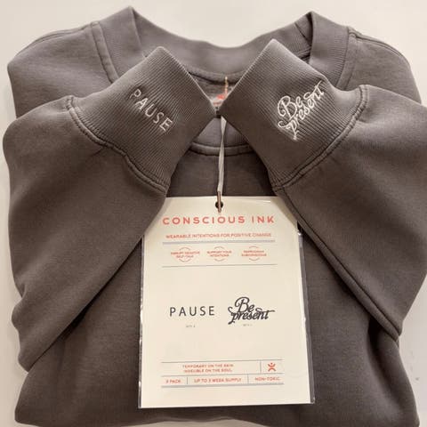Pause Be Present Manifest Sweatshirt + Ink