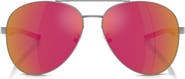 Scuderia Ferrari 60mm Mirrored Pilot Sunglasses