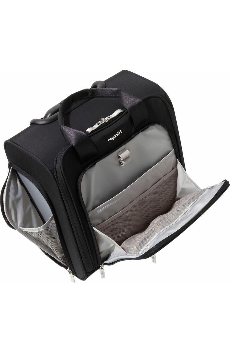 BAGGALLINI 2 Wheel Underseater Carry-On Suitcase, Alternate, color, Black