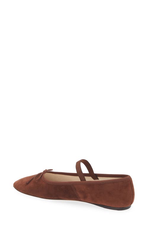 Loeffler Randall Leonie Mary Jane Flat In Espresso