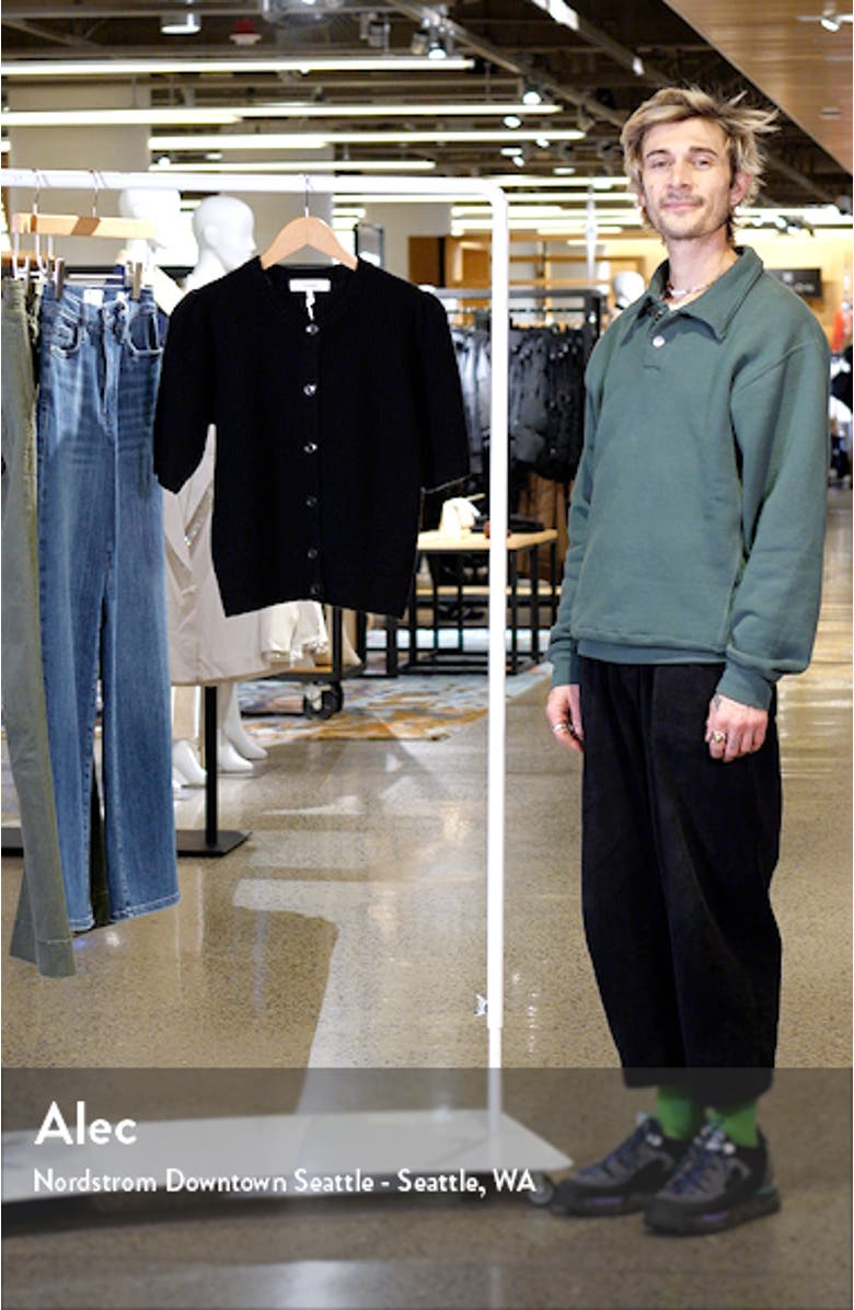 Shrunken Rib Wool & Cashmere Cardigan, sales video thumbnail