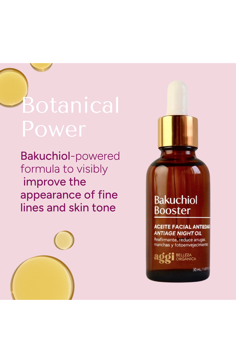 Aggi Beauty Bakuchiol Booster Age-Defying Firming Face Oil, Alternate, color, Natural Color