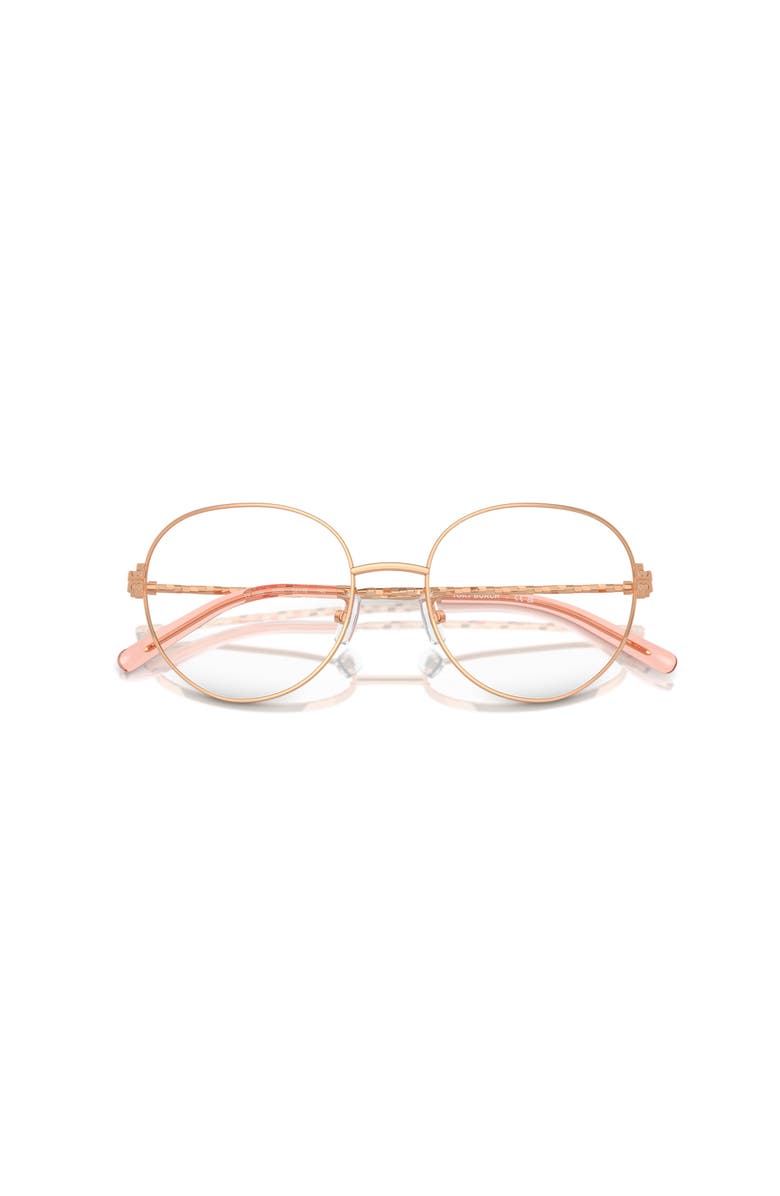 Tory Burch 52mm Round optical glasses, Alternate, color, Pink