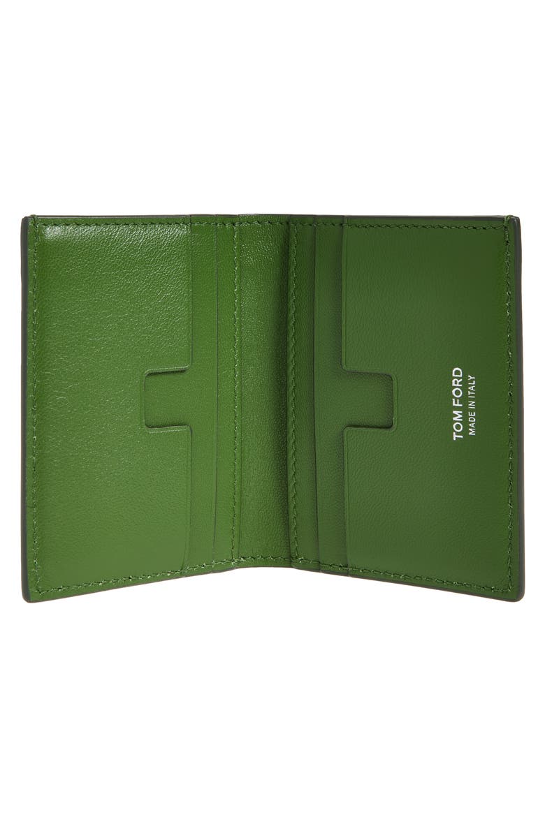 Croc Embossed Bifold Wallet, Alternate, color, CARDAMOM
