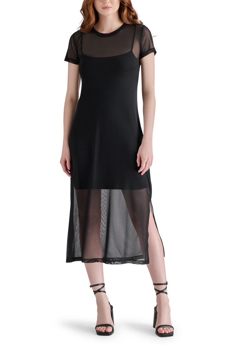 Steve Madden Mesh T-Shirt Dress, Main, color,