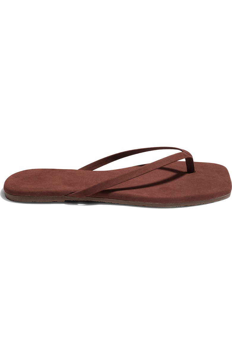 TKEES Lily Square Toe Flip Flop, Alternate, color, Bourbon