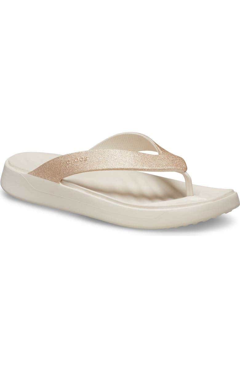 CROCS Getaway Glitter Flip Flop, Main, color, Stucco