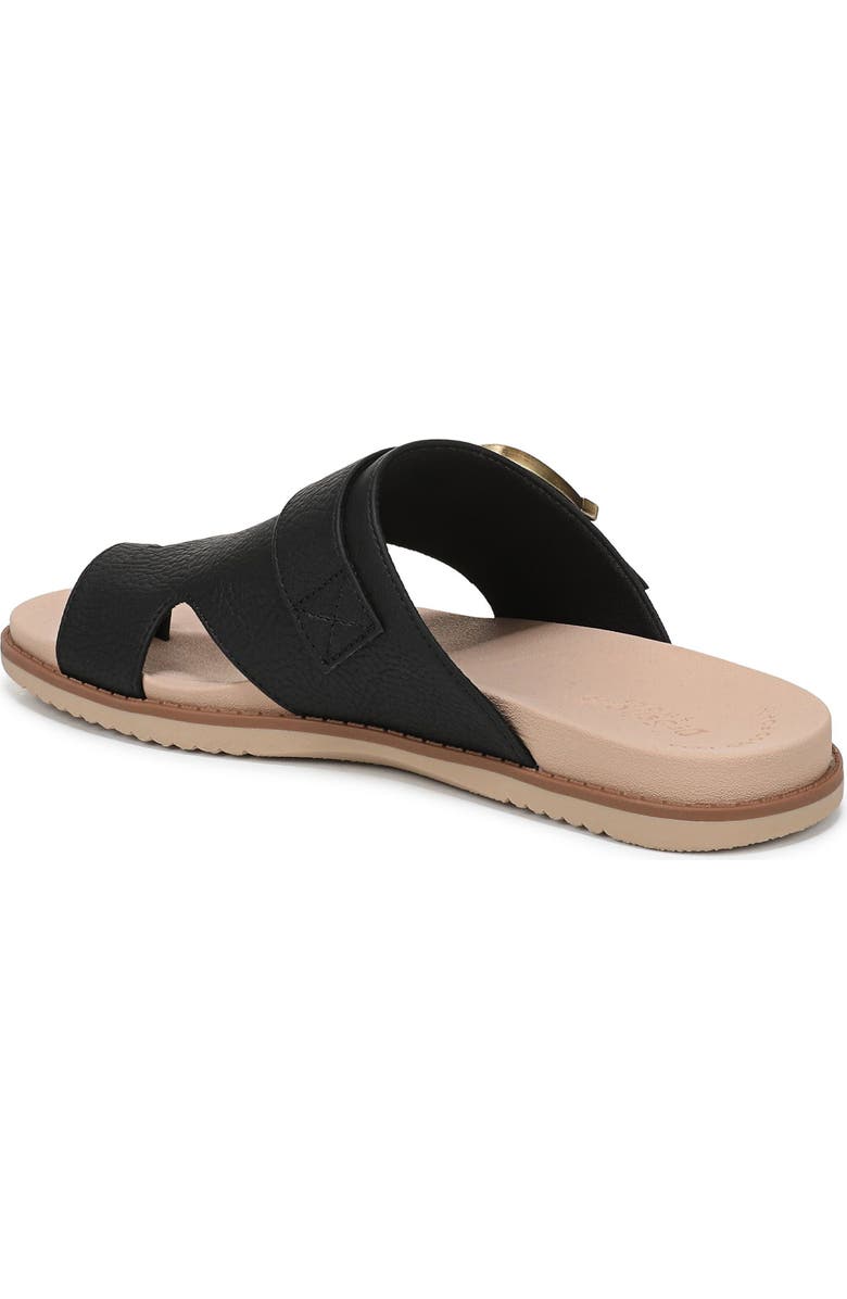 Dr. Scholl's So Clever Slide Sandal, Alternate, color, Black Faux Leather