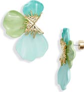 Nordstrom Flower Petal Enamel Earrings