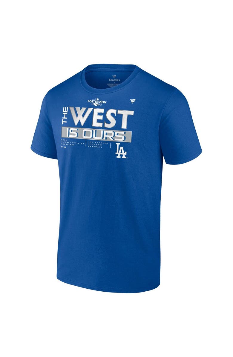 FANATICS Men's Fanatics Branded Royal Los Angeles Dodgers 2022 NL West Division Champions Locker Room Big & Tall T-Shirt, Alternate, color, 