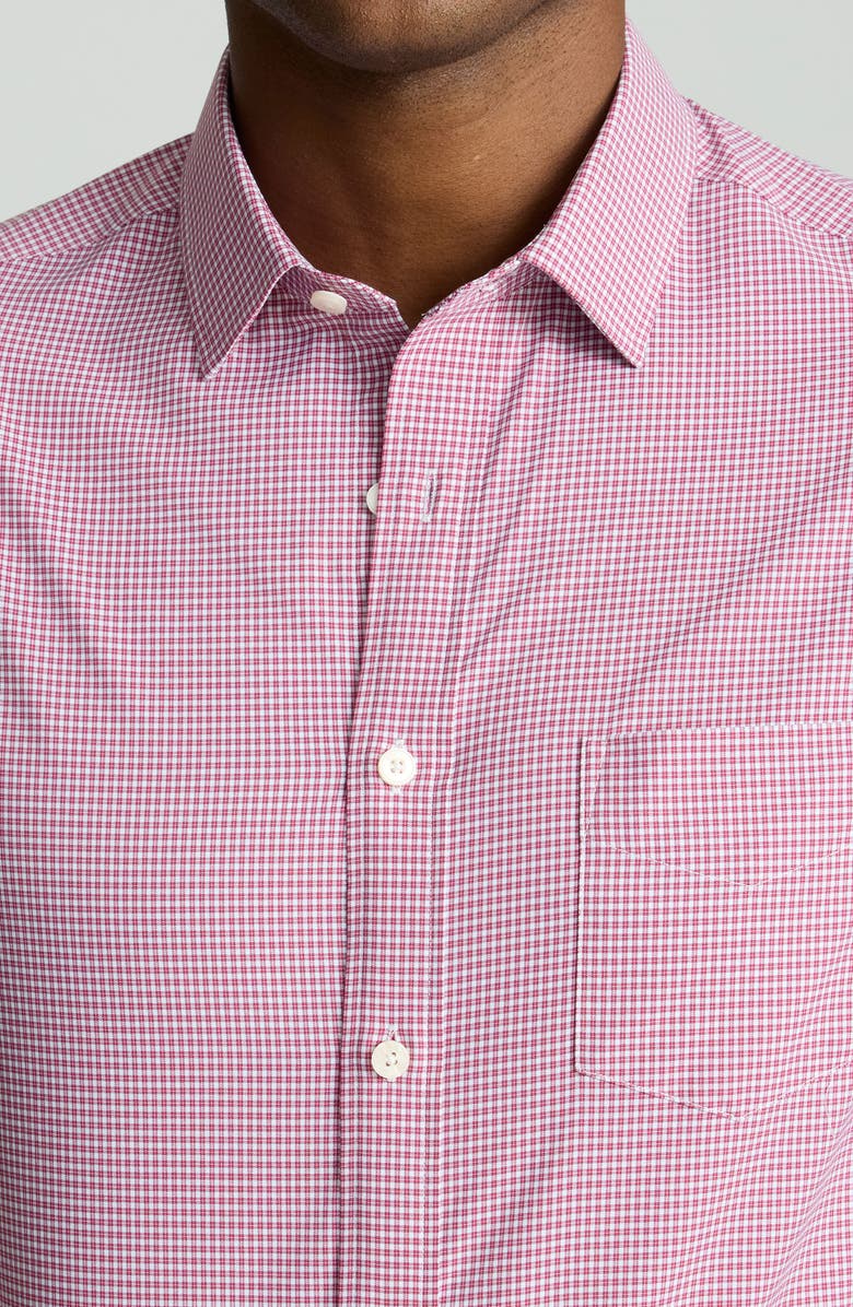 UNTUCKit Lafior Check Performance Button-Up Shirt, Alternate, color, Red