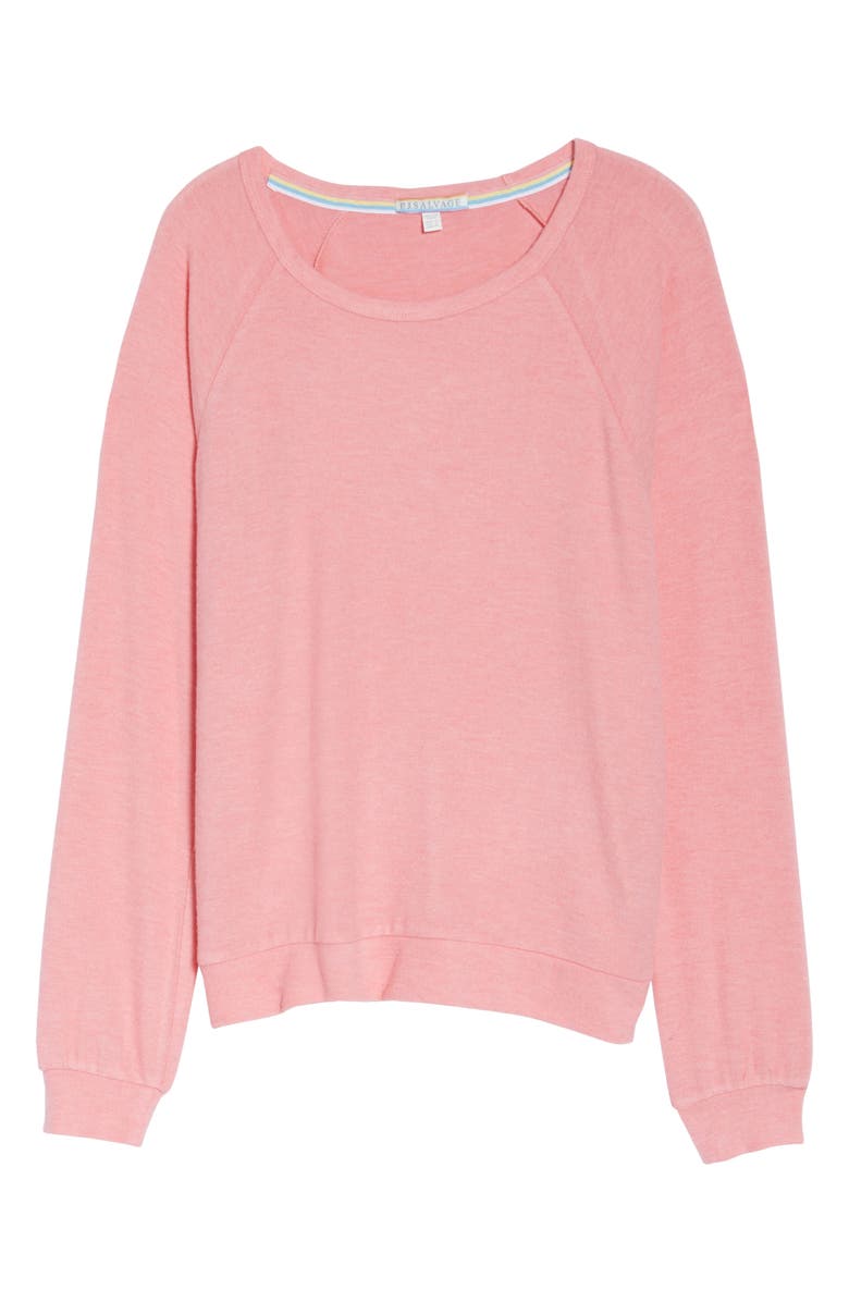PJ Salvage Peached Jersey Sweatshirt, Alternate, color, 