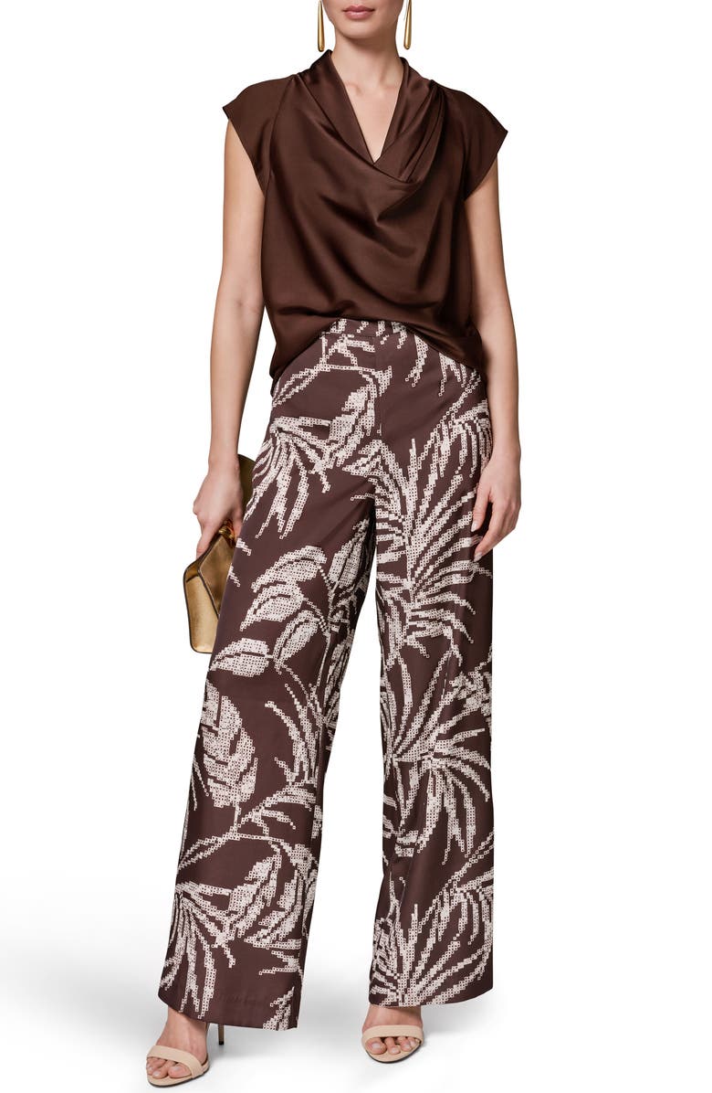Donna Karan New York Print Wide Leg Pants, Alternate, color,