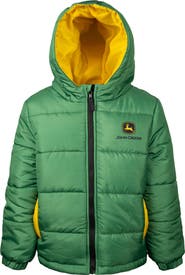 John Deere Quilted Hooded Puffer Jacket