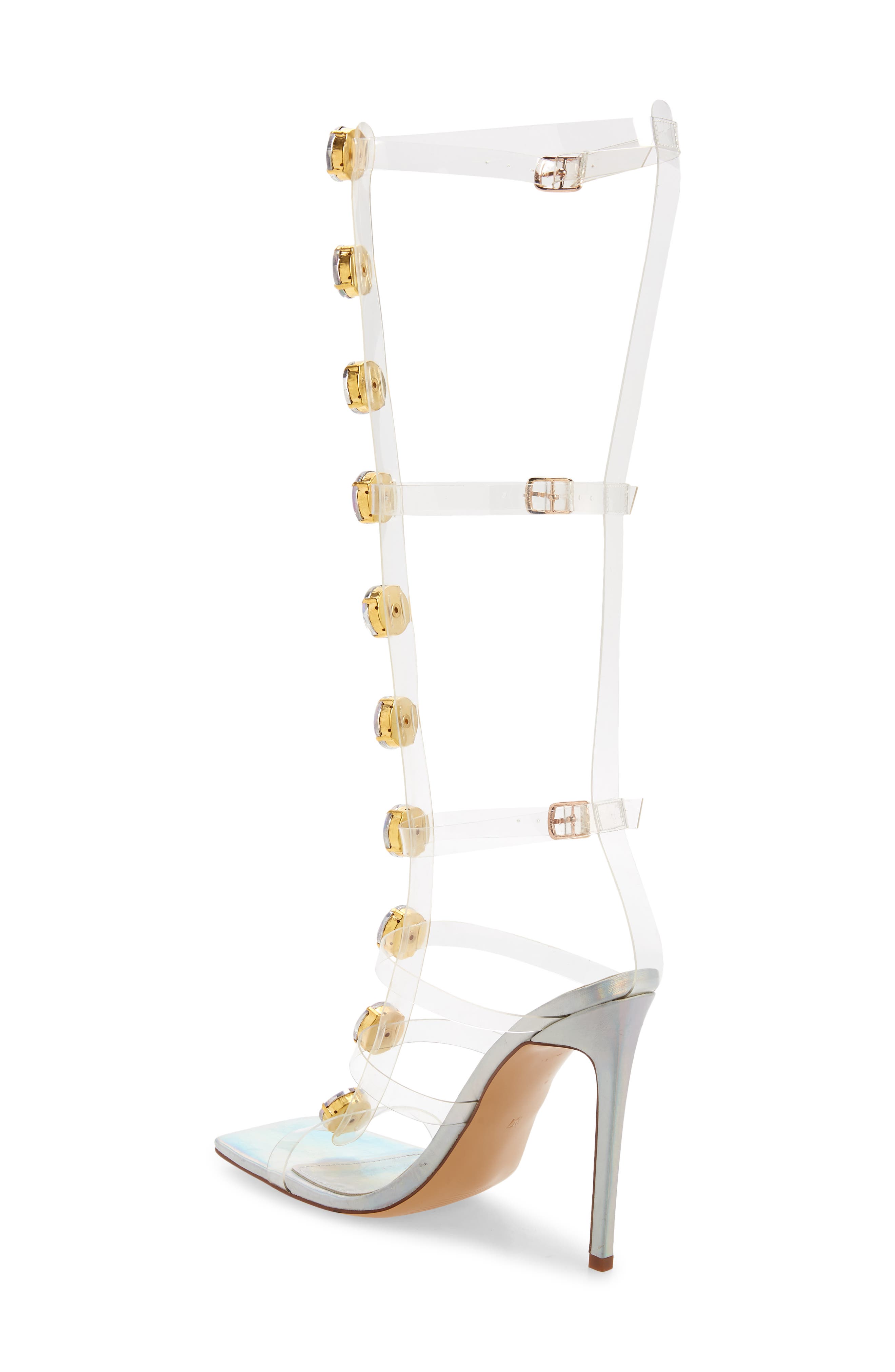 AZALEA WANG Esme Strappy Cage Sandal, Alternate, color, 