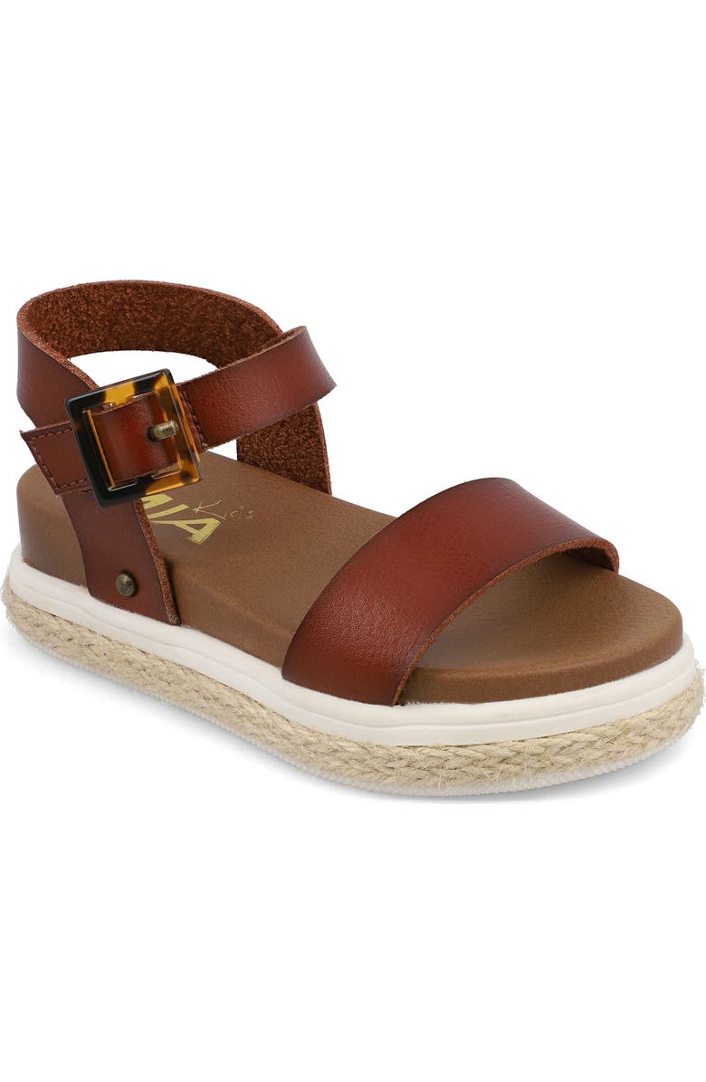MIA Kids' Jenise Platform Sandal, Main, color, Cognac