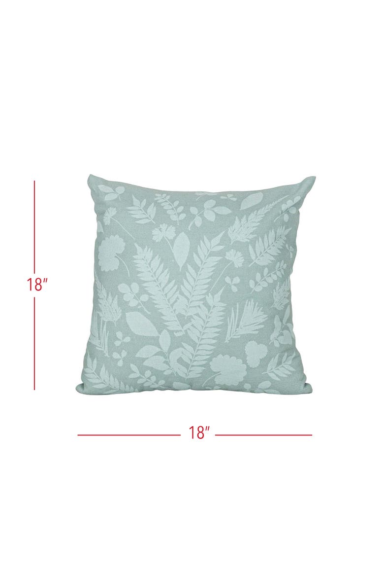 Sun Print Blue Decorative Indoor/Outdoor Accent Throw Pillow, 18" x 18", Alternate, color, Blue