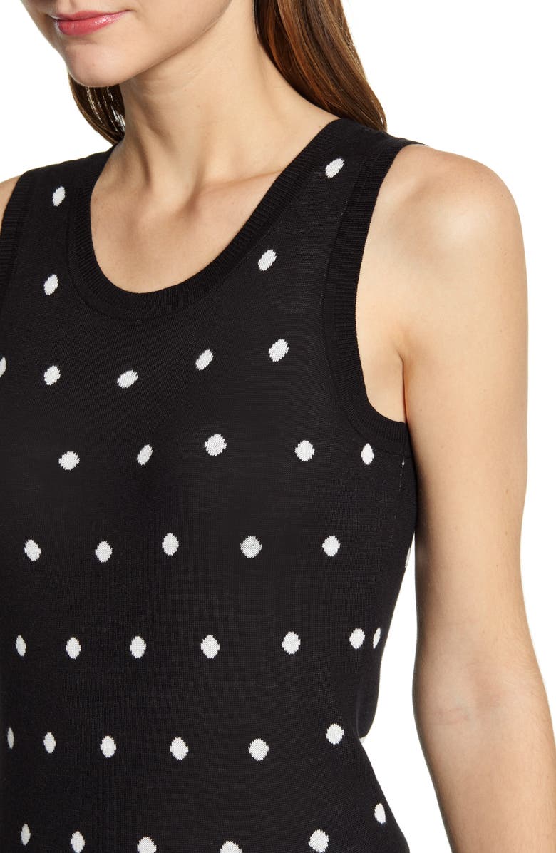 Halogen<sup>®</sup> Jacquard Sleeveless Crewneck Sweater, Alternate, color,