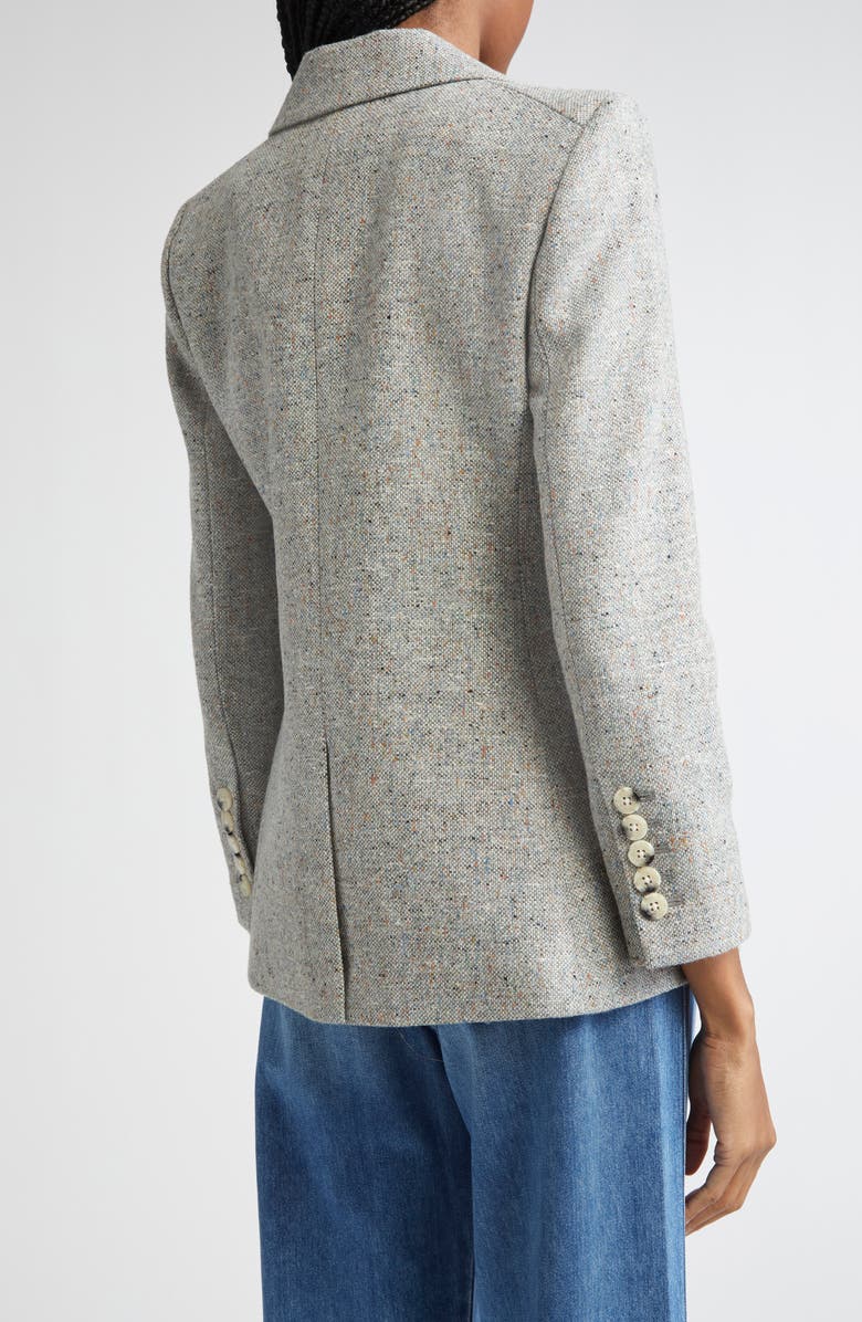 Veronica Beard Healy Donegal Tweed Dickey Jacket, Alternate, color, Antique Blue Melange
