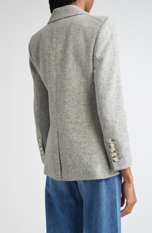 Veronica Beard Healy Donegal Tweed Dickey Jacket In Gray