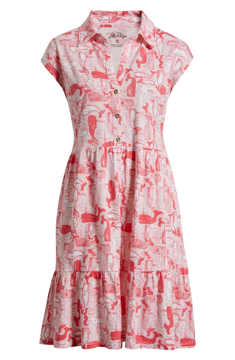 Lilly Pulitzer<sup>®</sup> Arley Sleeveless Shirtdress, Alternate, color, Paradise Punch Thar She Blows