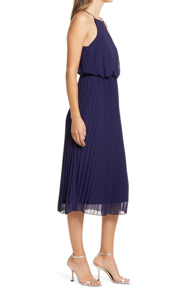 Sam Edelman Sleeveless Pleated Midi Dress, Alternate, color, 