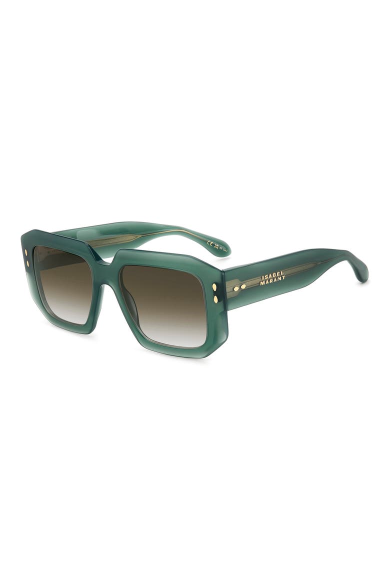 53mm Gradient Square Sunglasses, Alternate, color, 01ED-9K