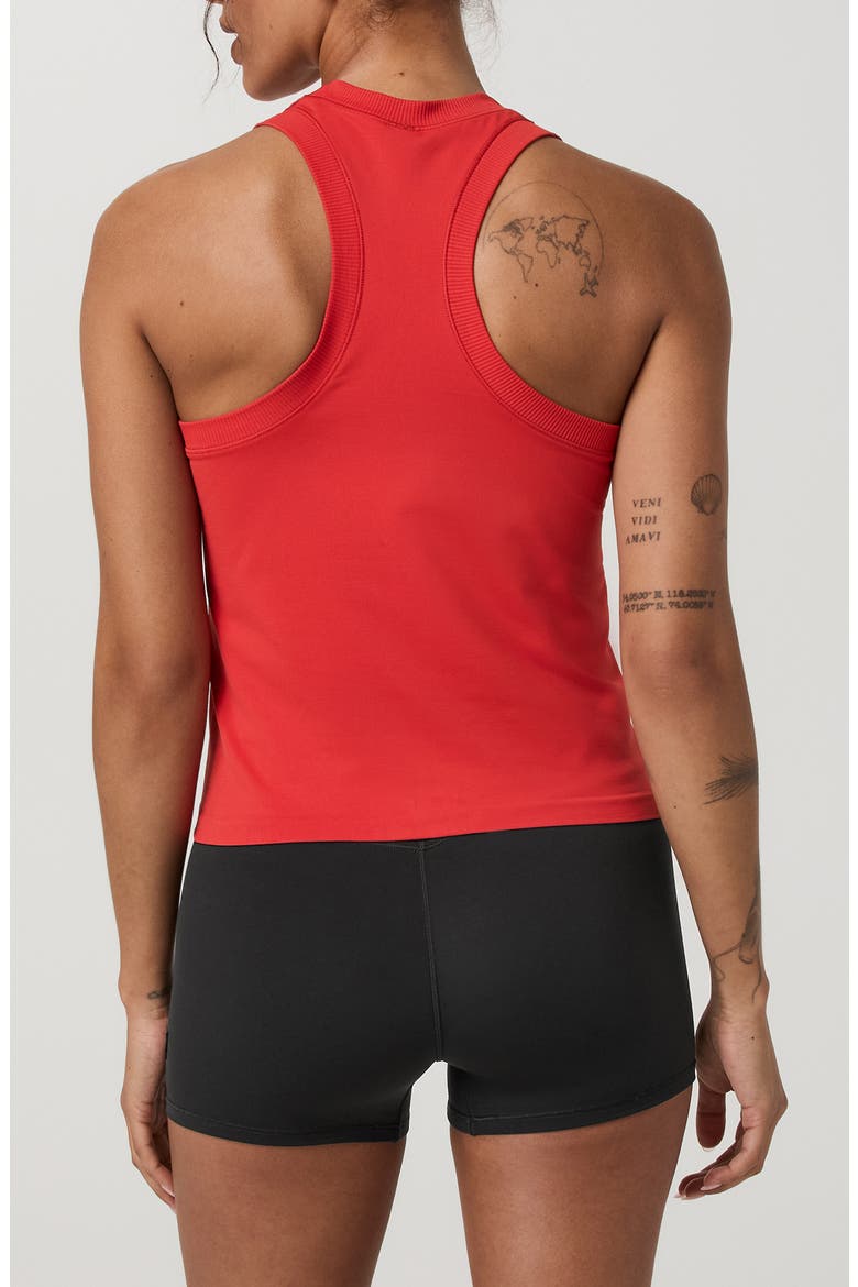 Surge Seamless Performance Tank, Alternate, color, CRIMSON