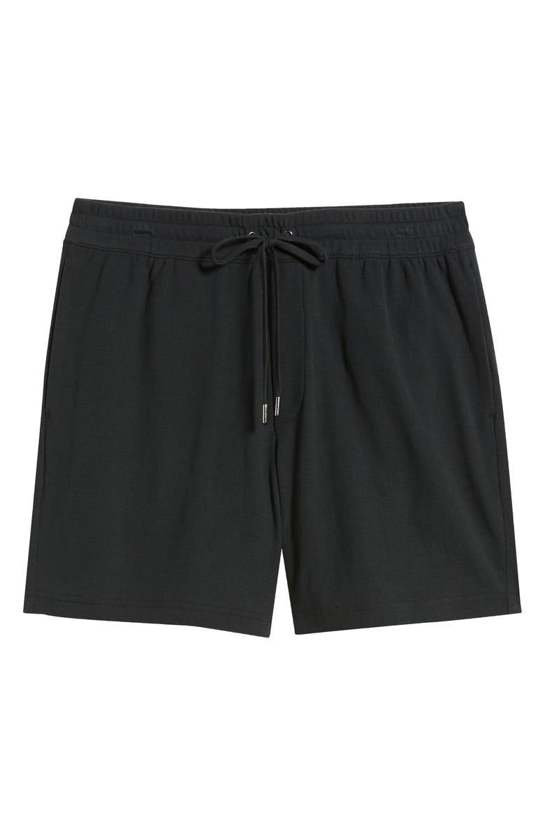 Nordstrom Seaport Knit Cotton Drawstring Shorts, Main, color, Black