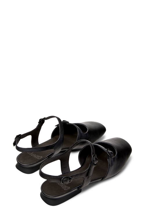 Camper Myra Ankle Strap Flat In Black